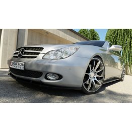 Накладки сплиттеры на пороги на Mercedes CLS W219